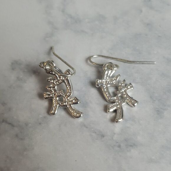 Cross Earrings  - Picture 3 of 3